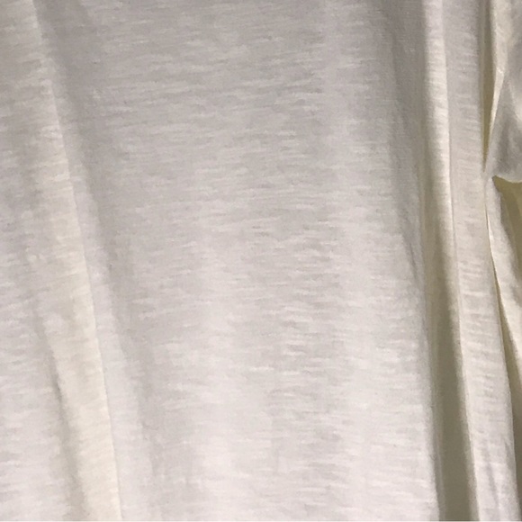 New Directions Curvy Tee Shirt 1X Cream Off White NEW - Picture 5 of 8